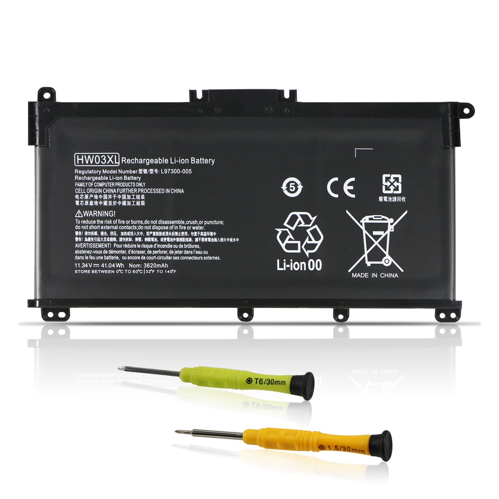 Amazon.com: HW03XL Laptop Battery for HP Pavilion 15-EG/15-EH & 17
